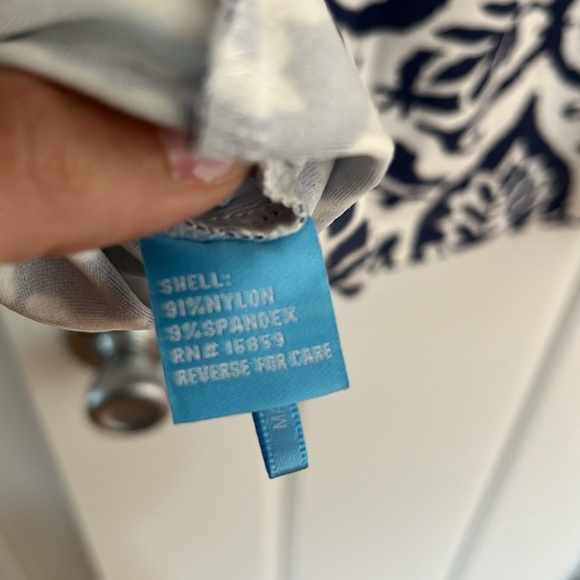 J.MCLAUGLIN Navy and white dress size large - Picture 6 of 6